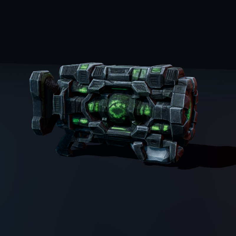 Rendered textured 3D preview of the Boss Cannon