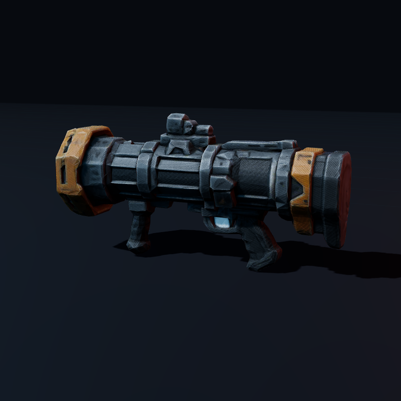 Rendered textured 3D preview of the Rocket Launcher