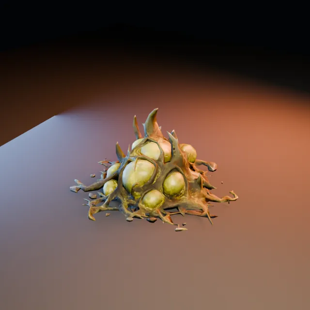 3D render of Crown of Emerald Sludge from the Ultimate Dungeon Pack