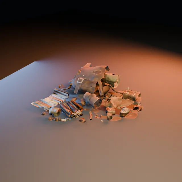 3D render of Dismantled Expedition from the Ultimate Dungeon Pack