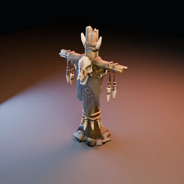3D render of Eyebound Totem from the Ultimate Dungeon Pack