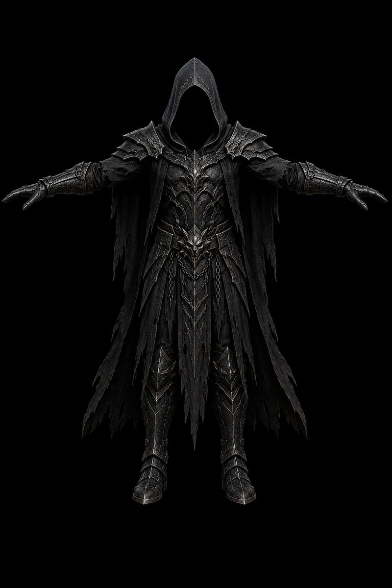 Mixamo-ready 3D character preview of The Unborn